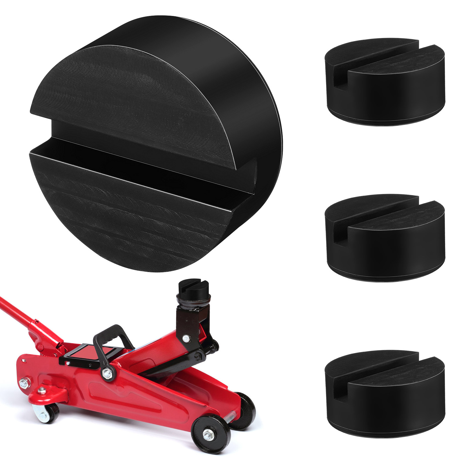 4 Pcs Rubber Blocks Jack Stand - Car Jack recension och pris