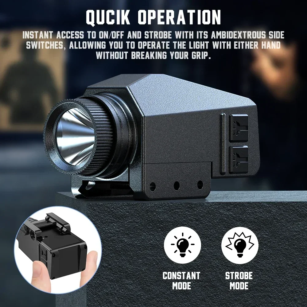 1000LM Tactical LED Flashlight - Timing Light Gun recension och pris