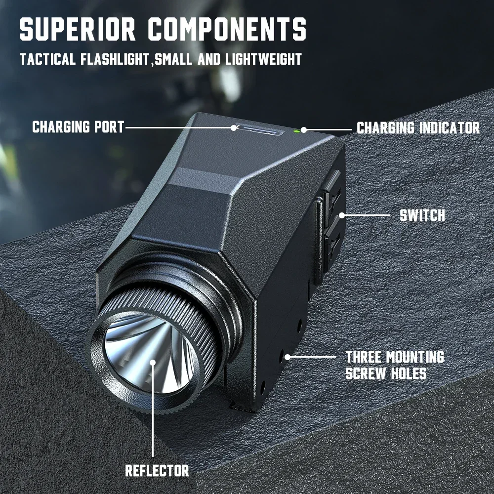 1000LM Tactical LED Flashlight - Timing Light Gun recension och pris