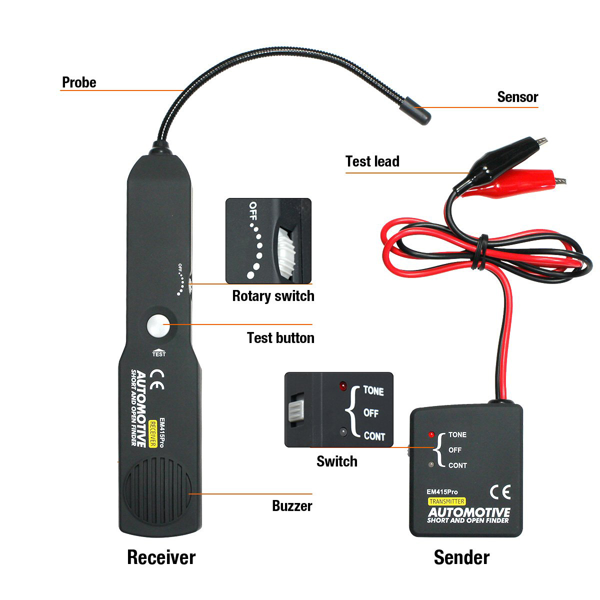 EM415 PRO Car Short Cable Trac - Car Diagnostic Tool recension och pris