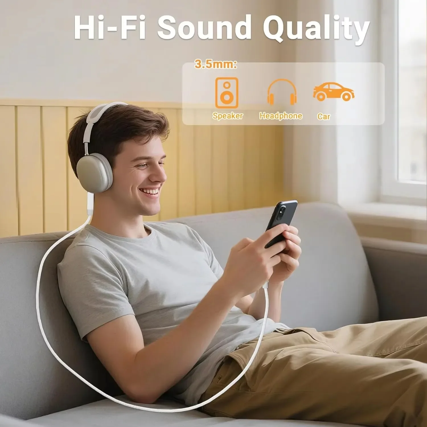 USB C to 3.5mm Male AUX Audio  - Car Jack recension och pris