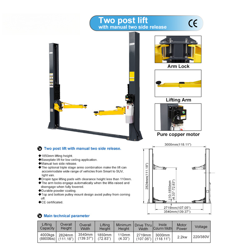 MOLISPEED  4 Ton Strong Capili - Car Lift recension och pris