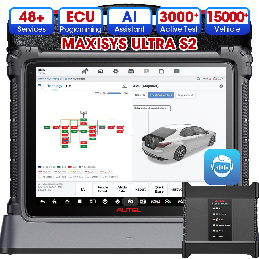 Autel Ultra S2 AI Assistant La - Car Diagnostic Tool recension och pris